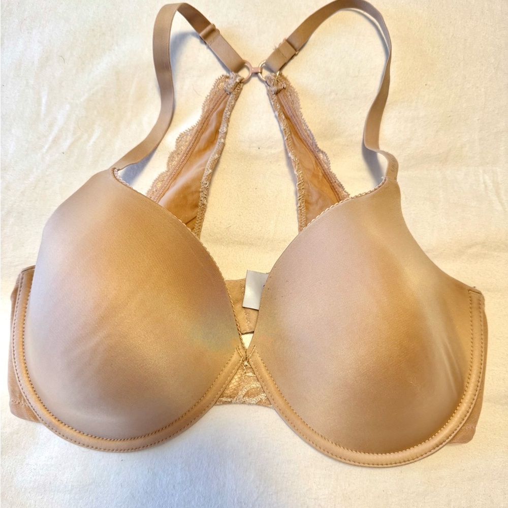 Calvin Klein Nude Lace Racer Back Bra - 34DD